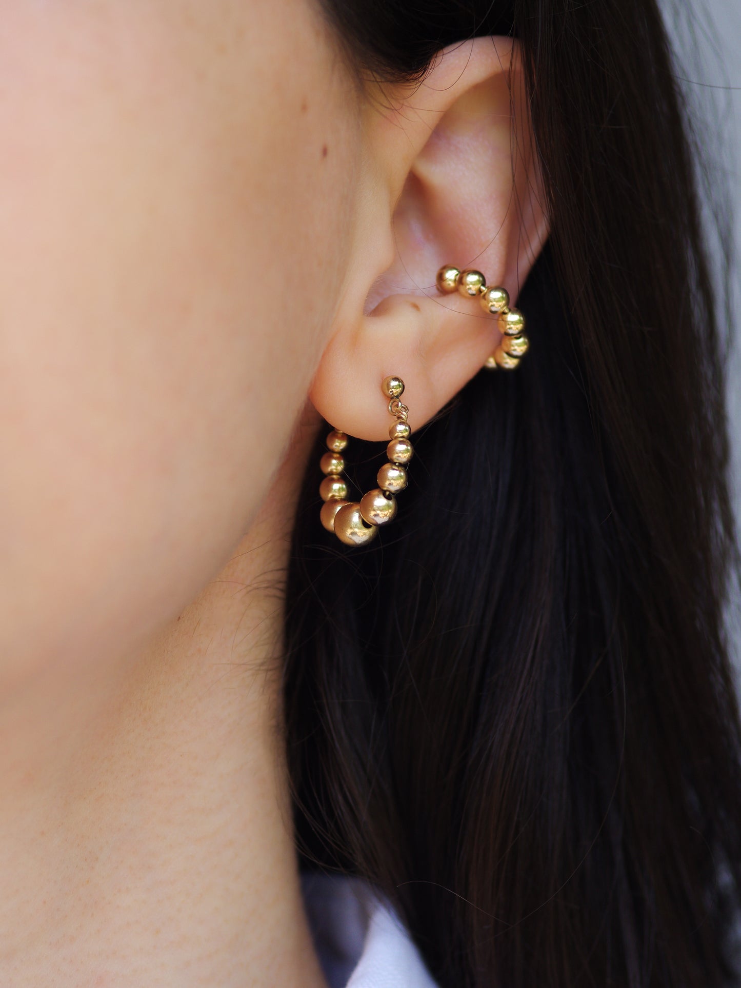 Bubble Hoop Earrings