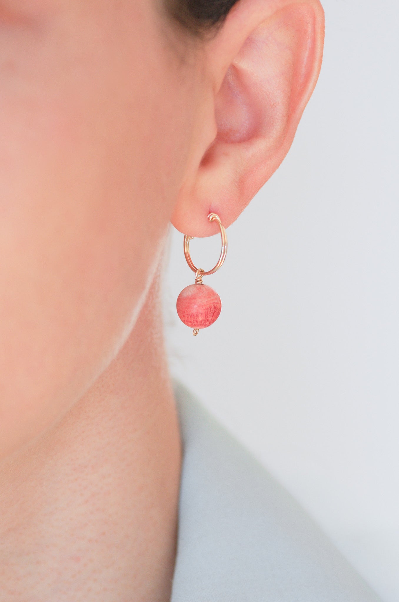 Sustainable Coral Earrings