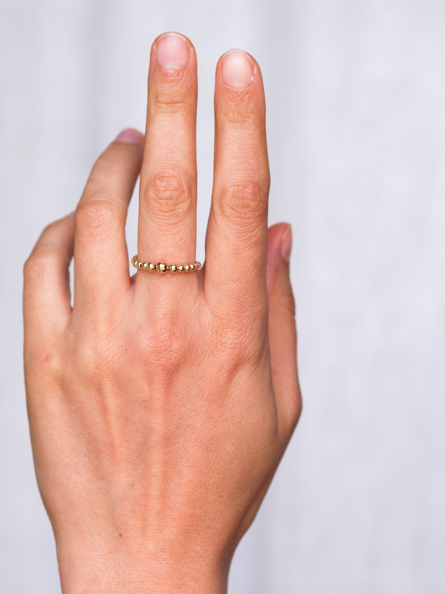 Delicate Beaded Ring