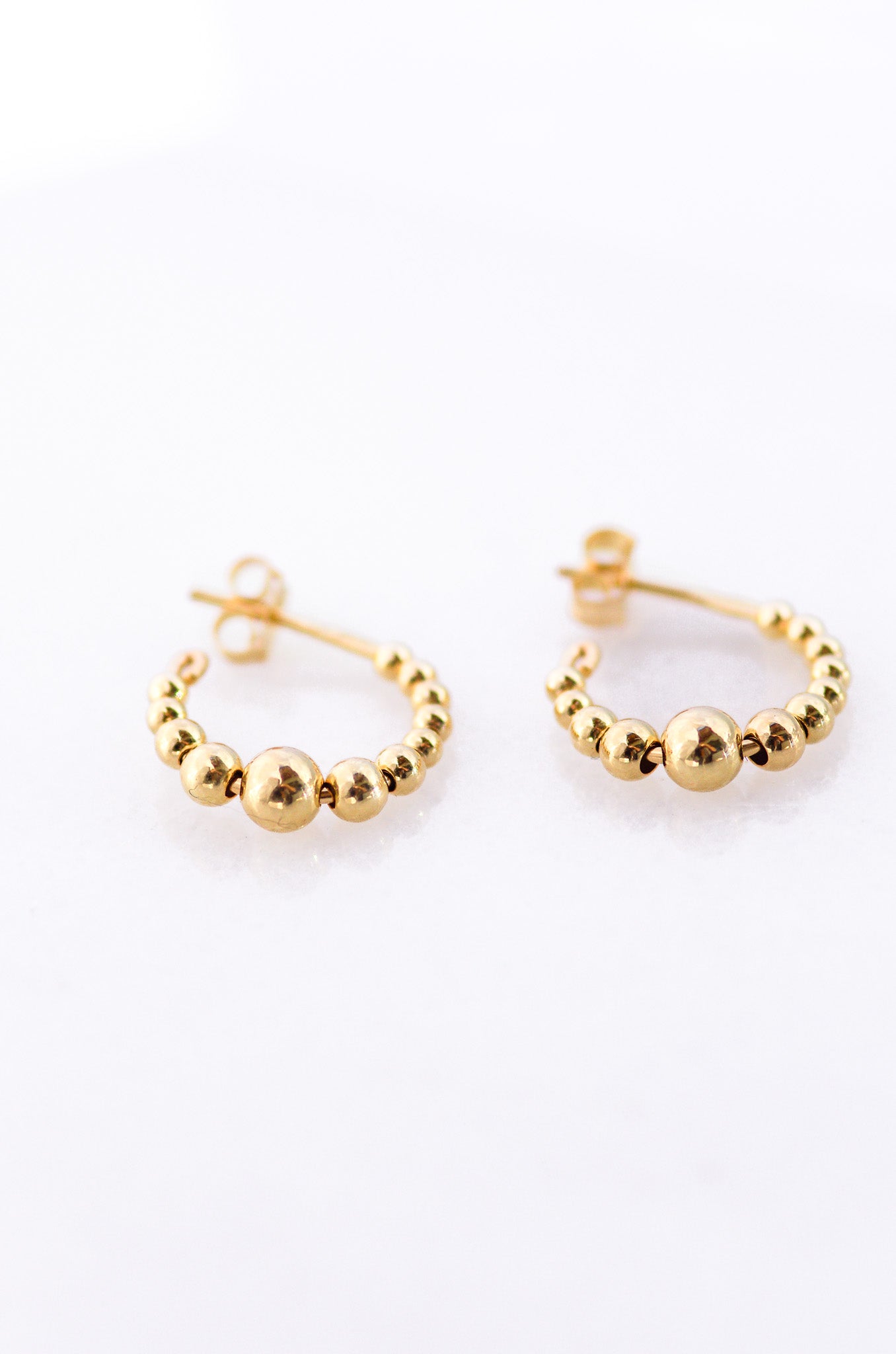 Beaded Huggie Earrings