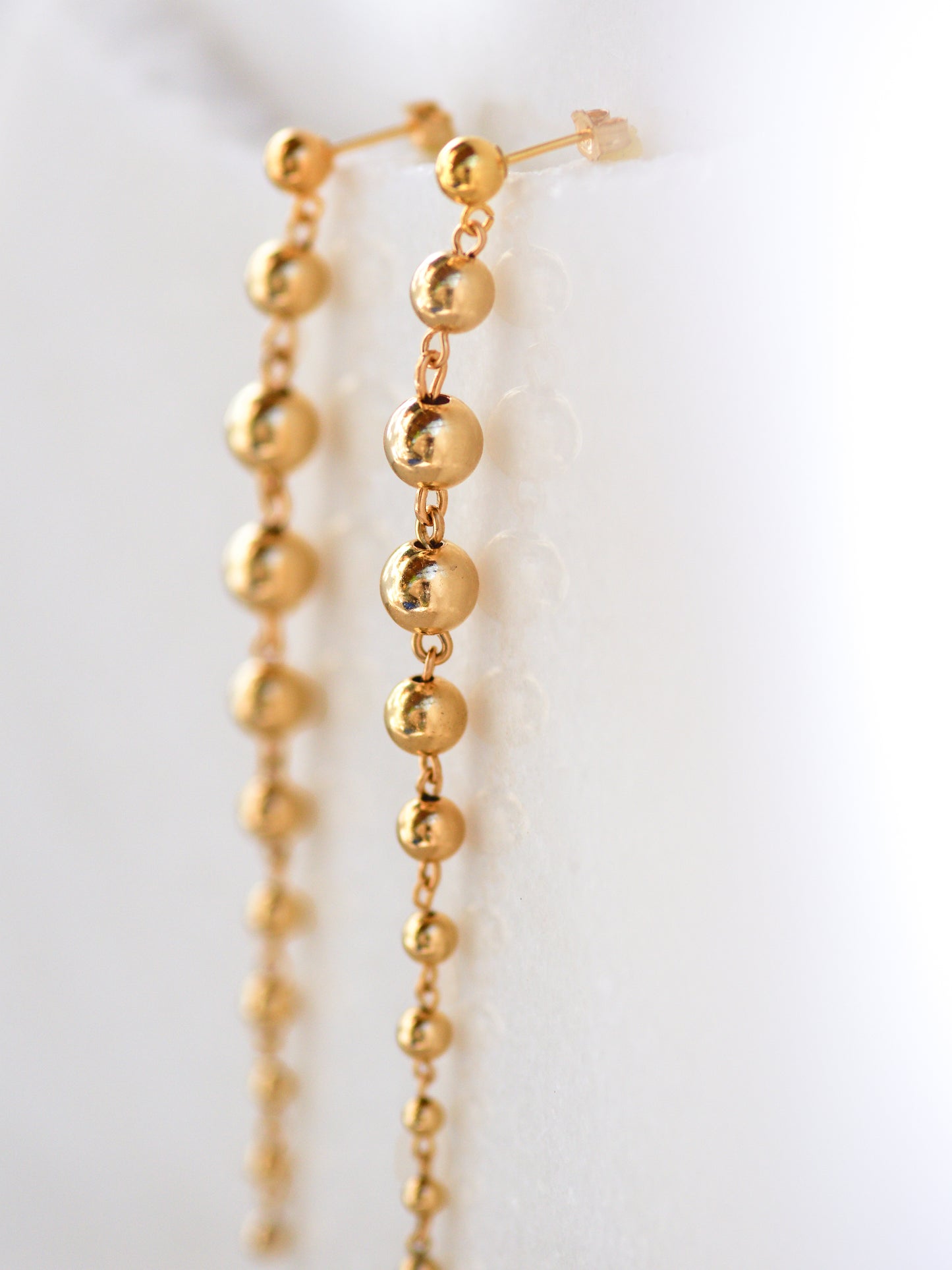 Long Ball Drop Earrings