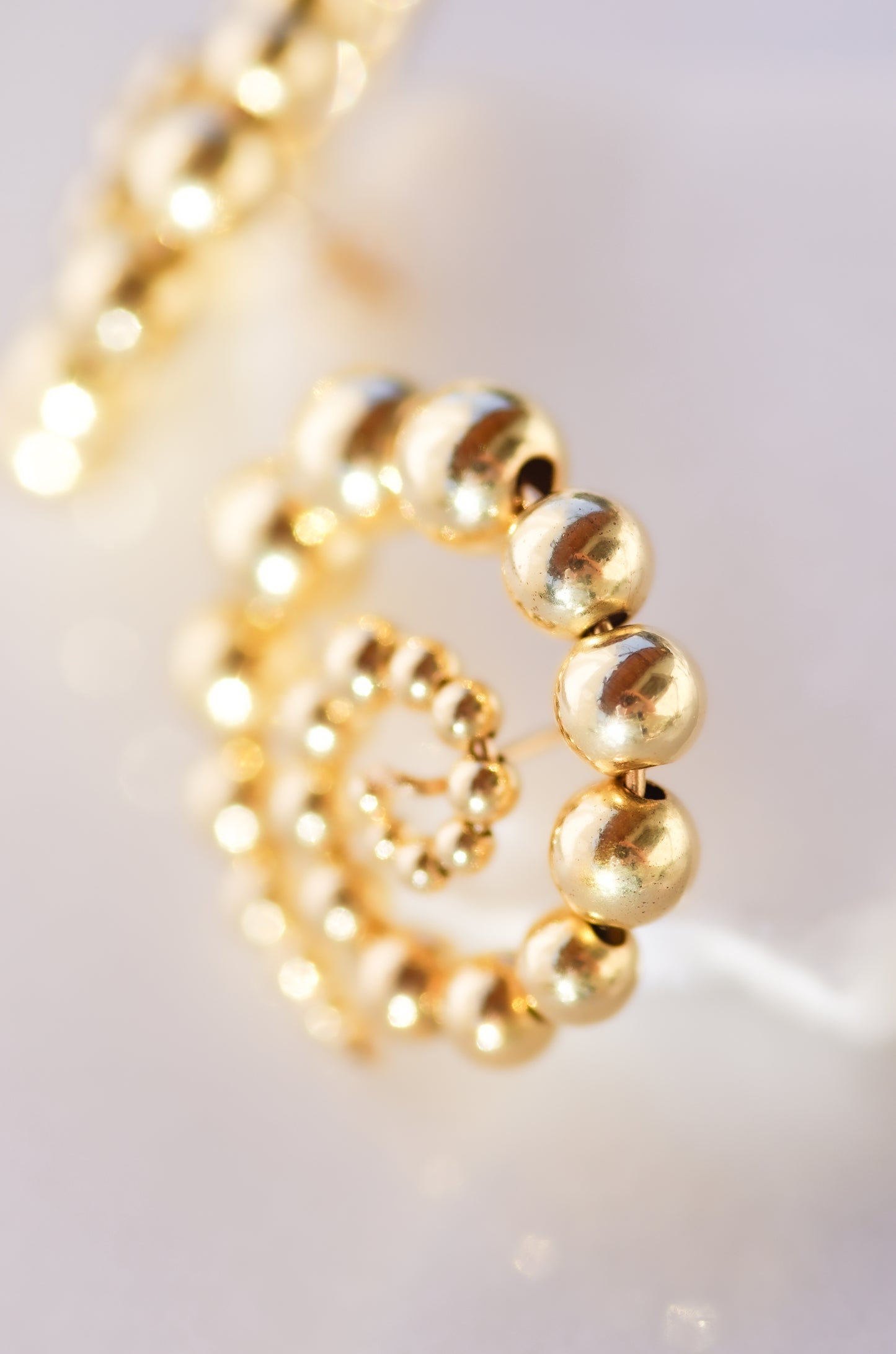 Sculptural Spiral Stud Earrings