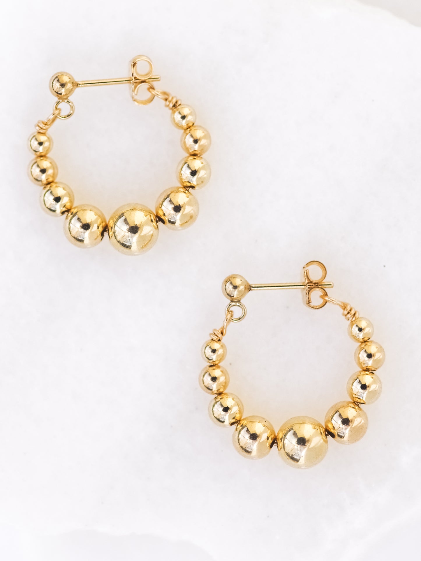 Bubble Hoop Earrings