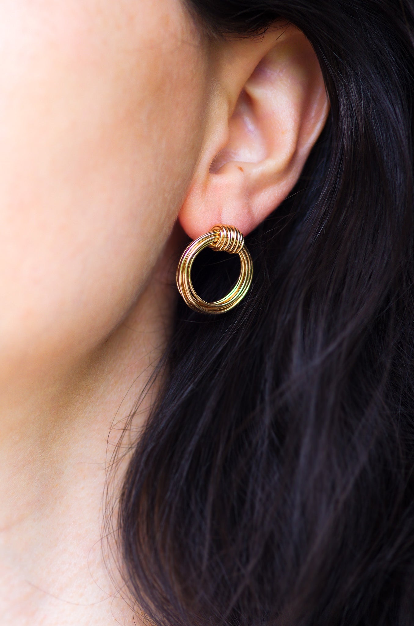Chunky Circle Earrings