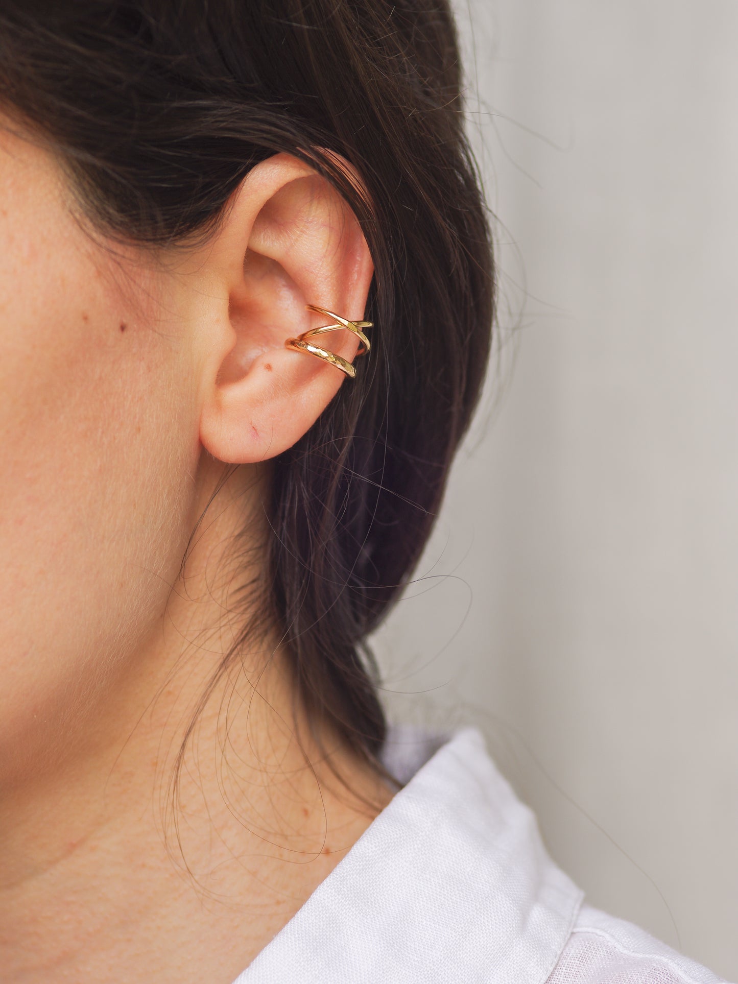 Criss Cross Ear Cuffs Gold