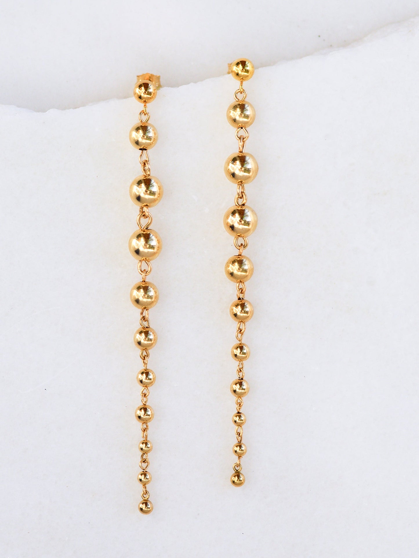 Long Ball Drop Earrings
