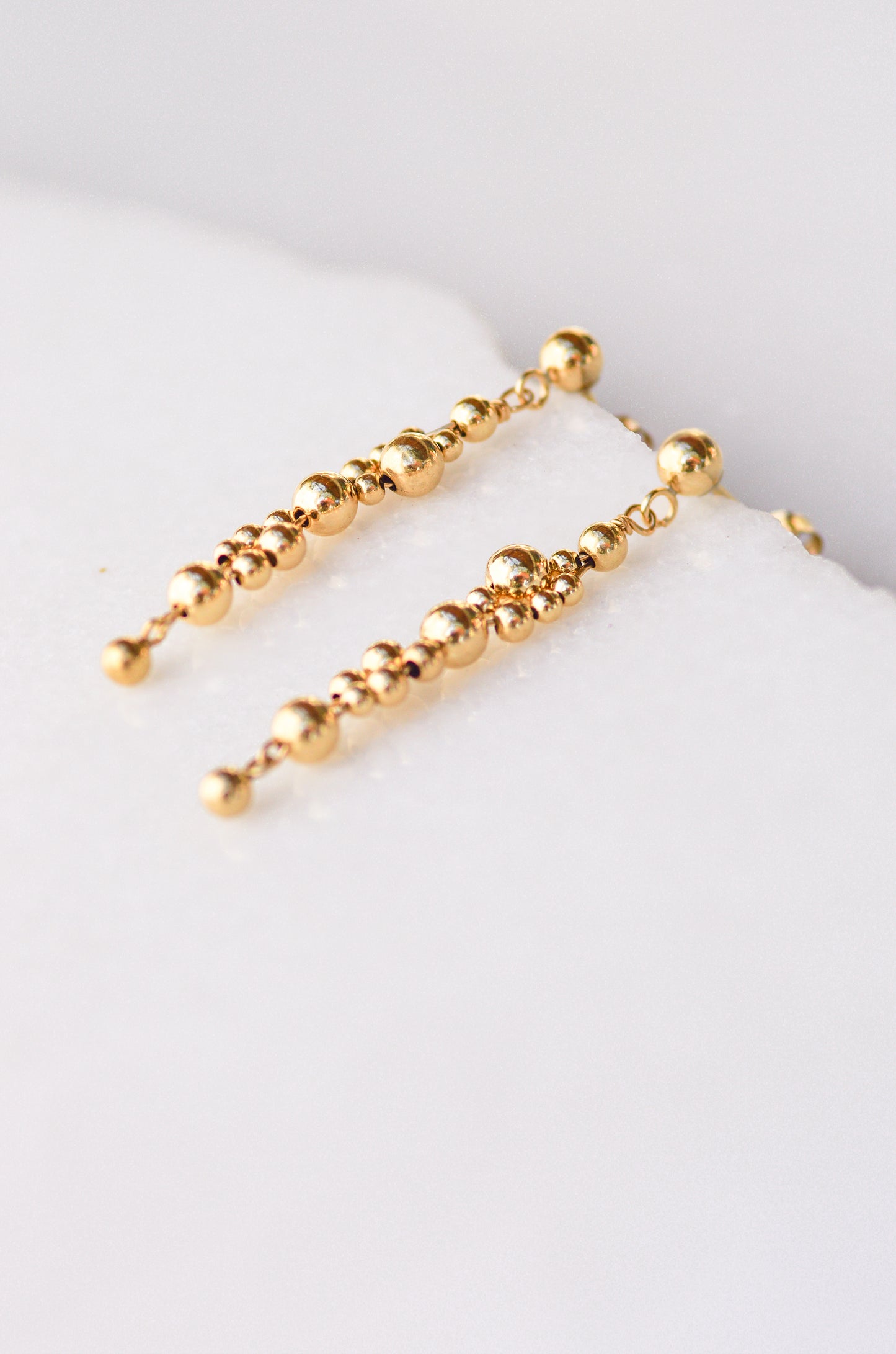 Gold Bead Earrings