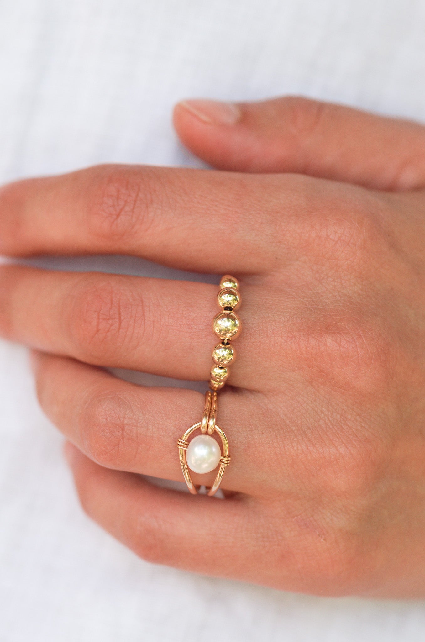 Goldperlen Ring, Dick