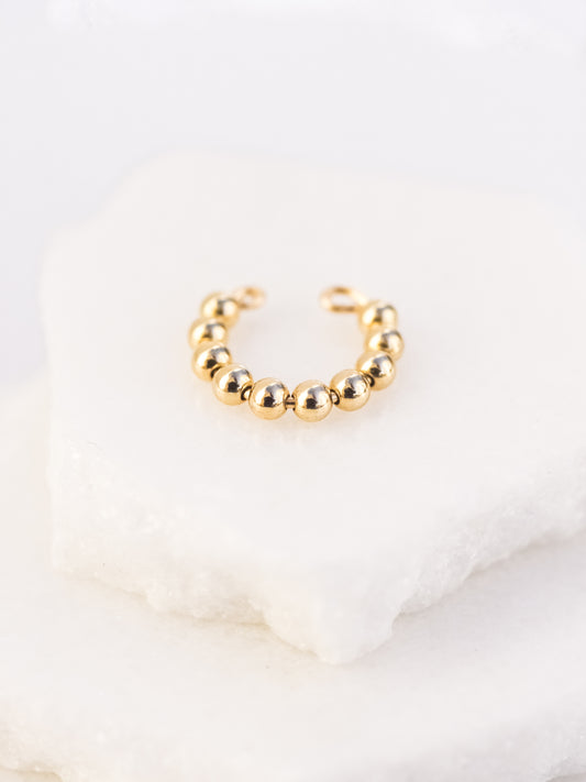 Ear-cuff con perline