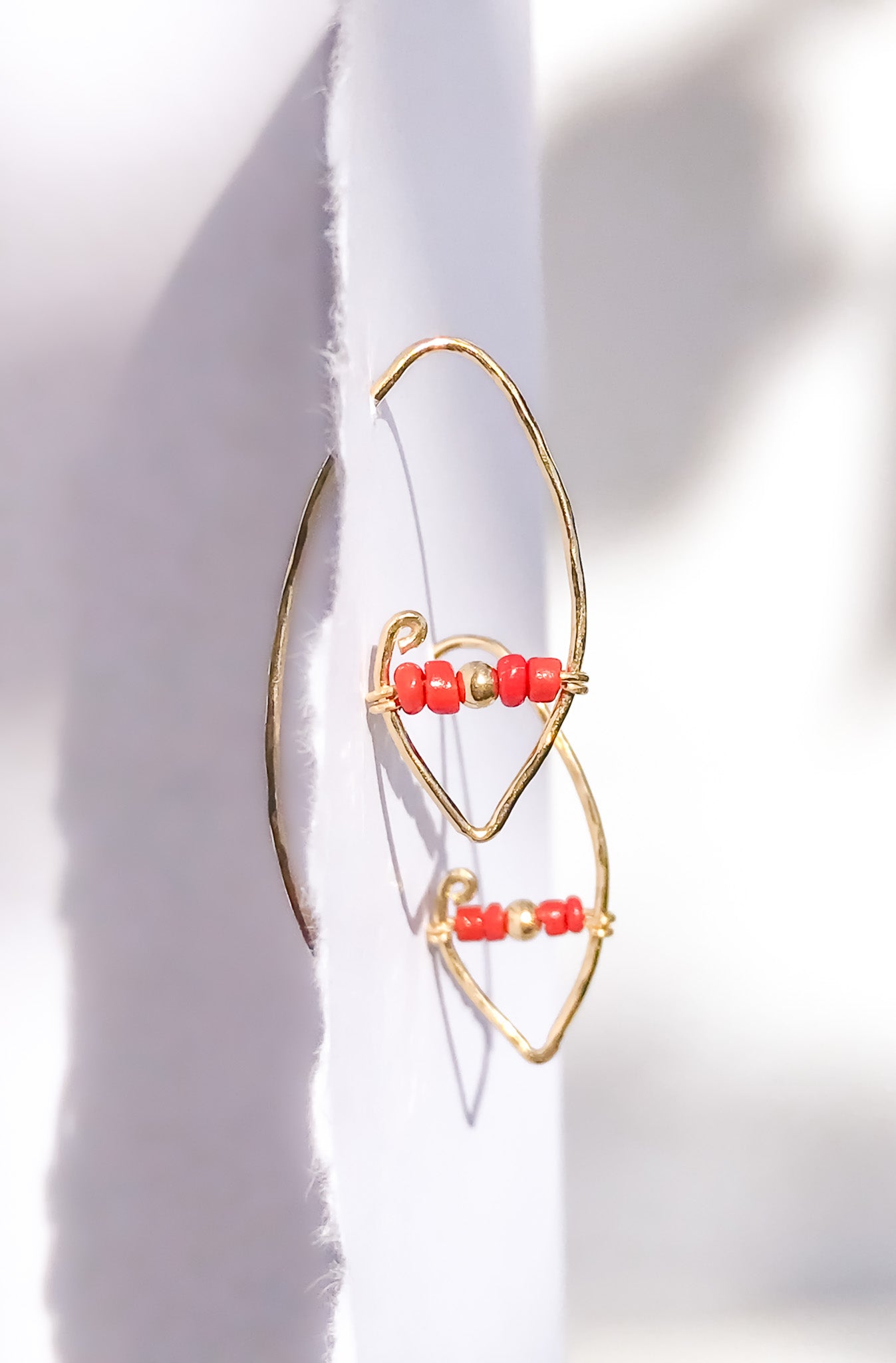 Orecchini Filigrana con Corallo Rosso | oro