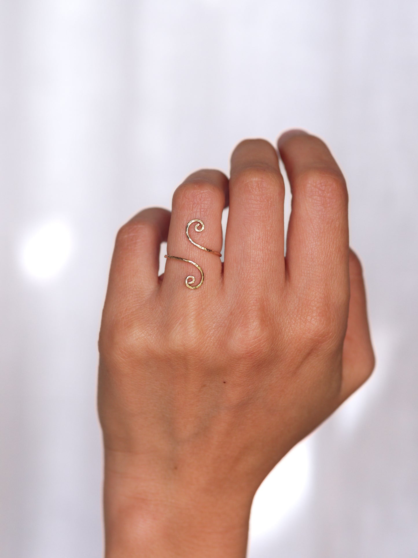 Dünner Spiral Ring