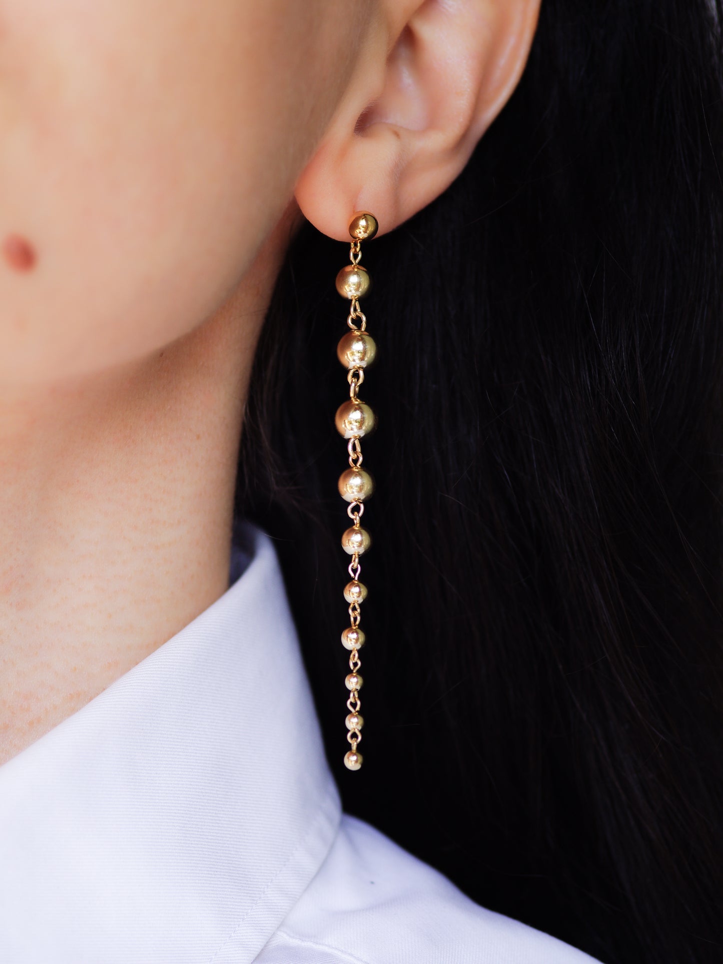 Long Ball Drop Earrings