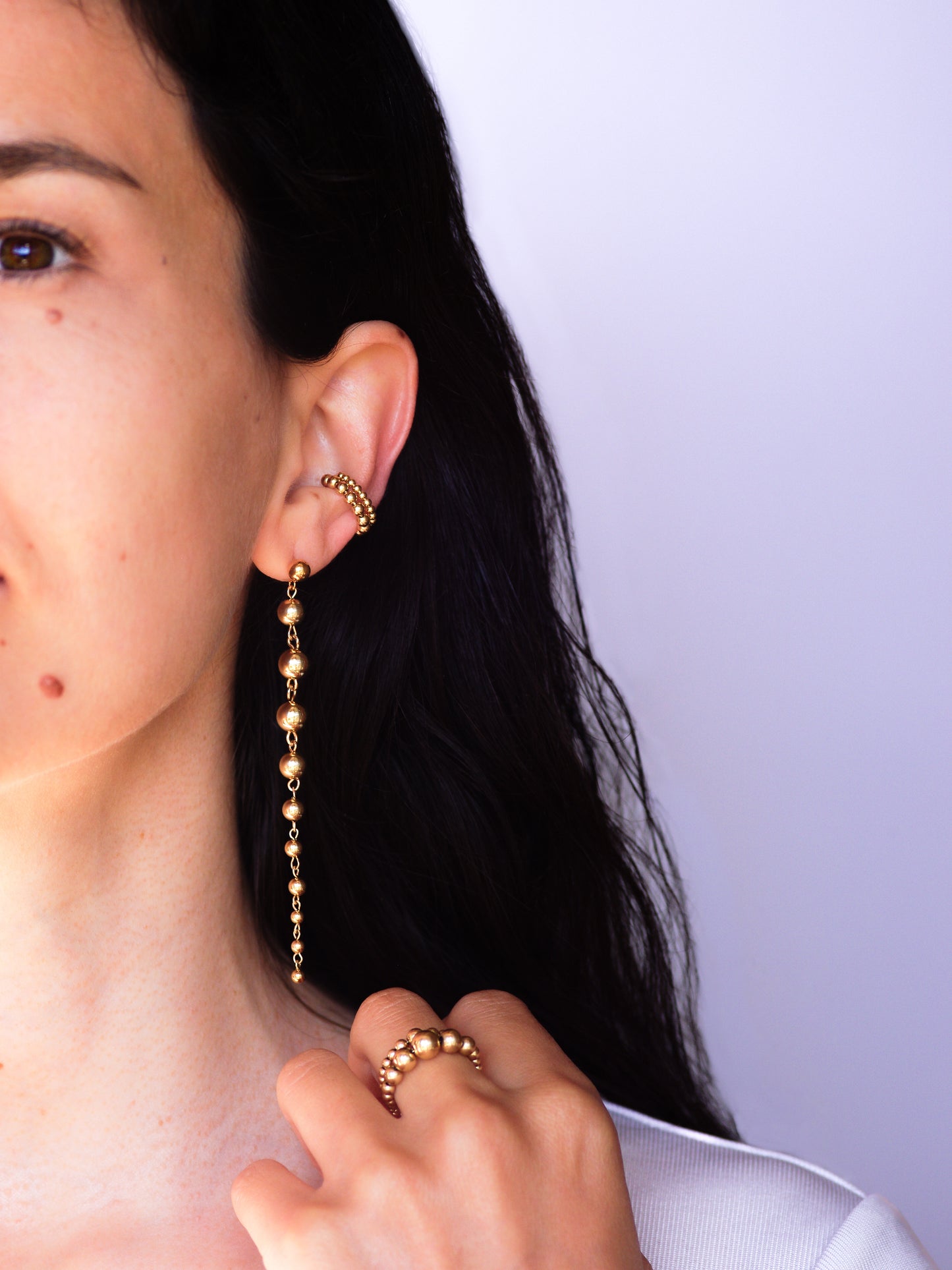 Long Ball Drop Earrings