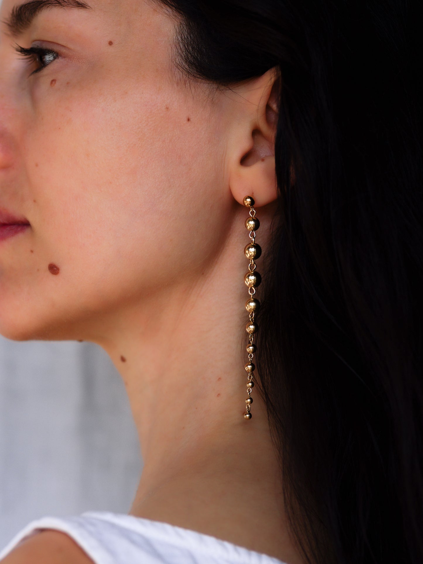 Long Ball Drop Earrings
