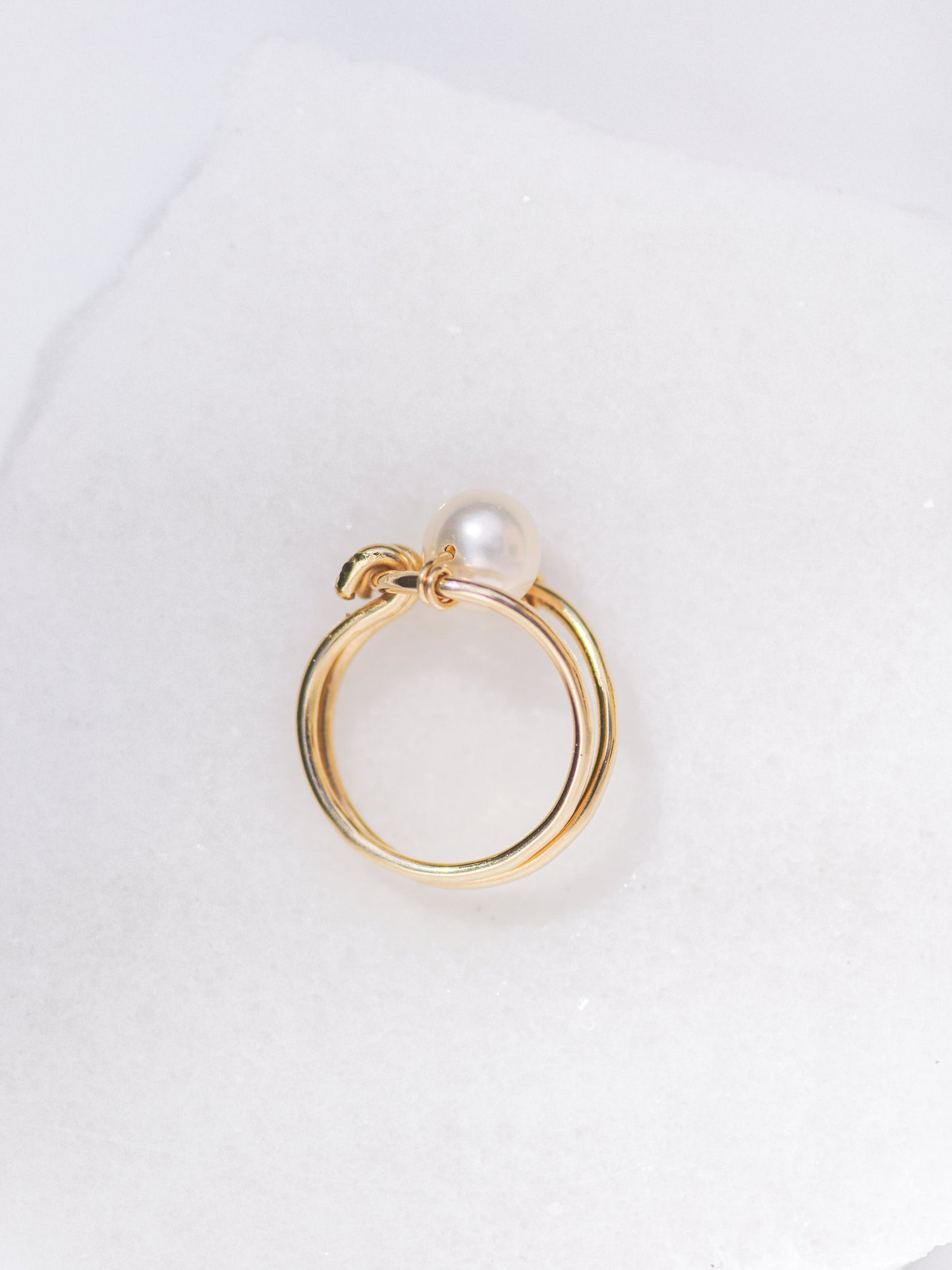 Modern Pearl Ring