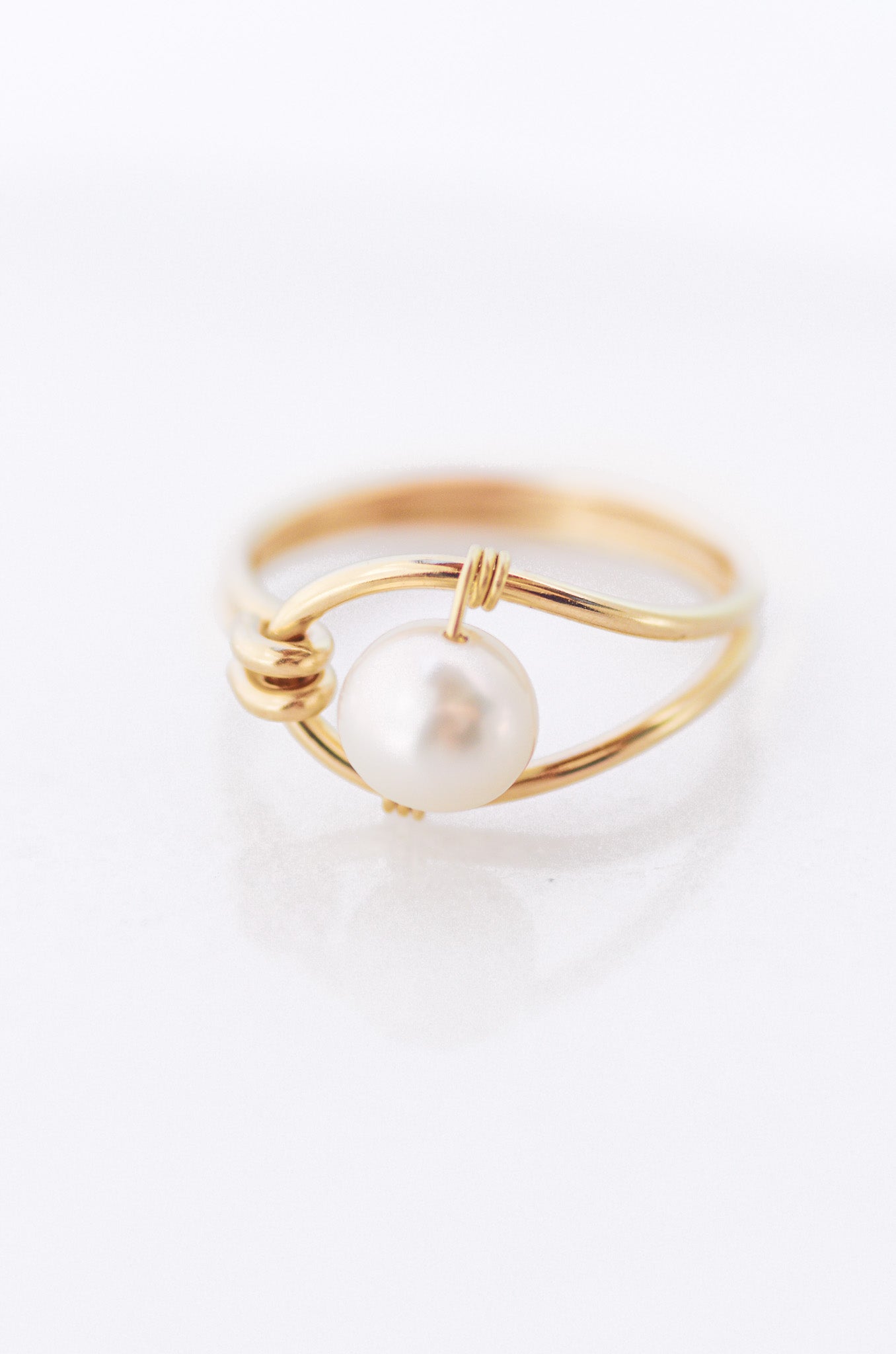 Modern Pearl Ring