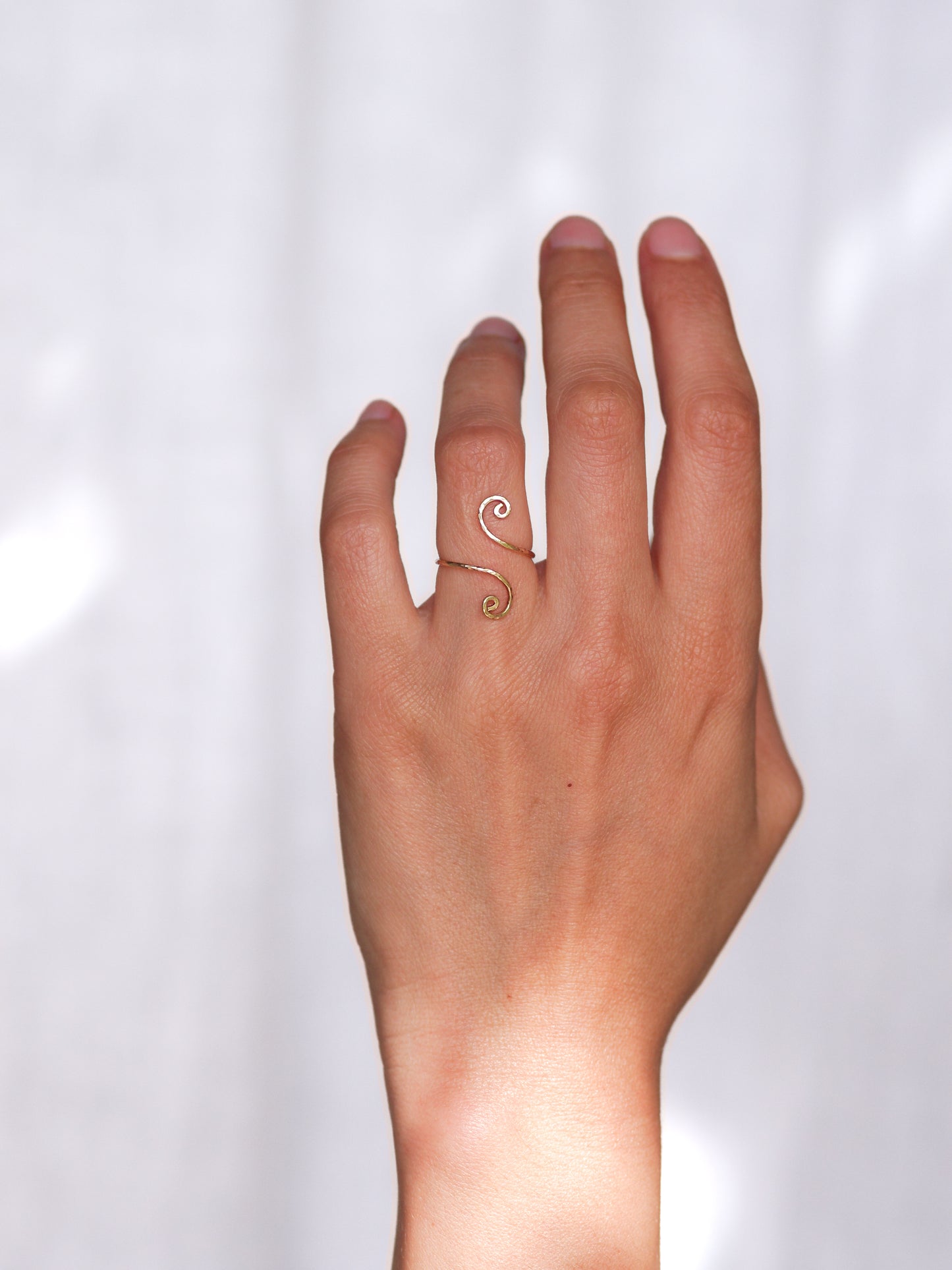 Dünner Spiral Ring