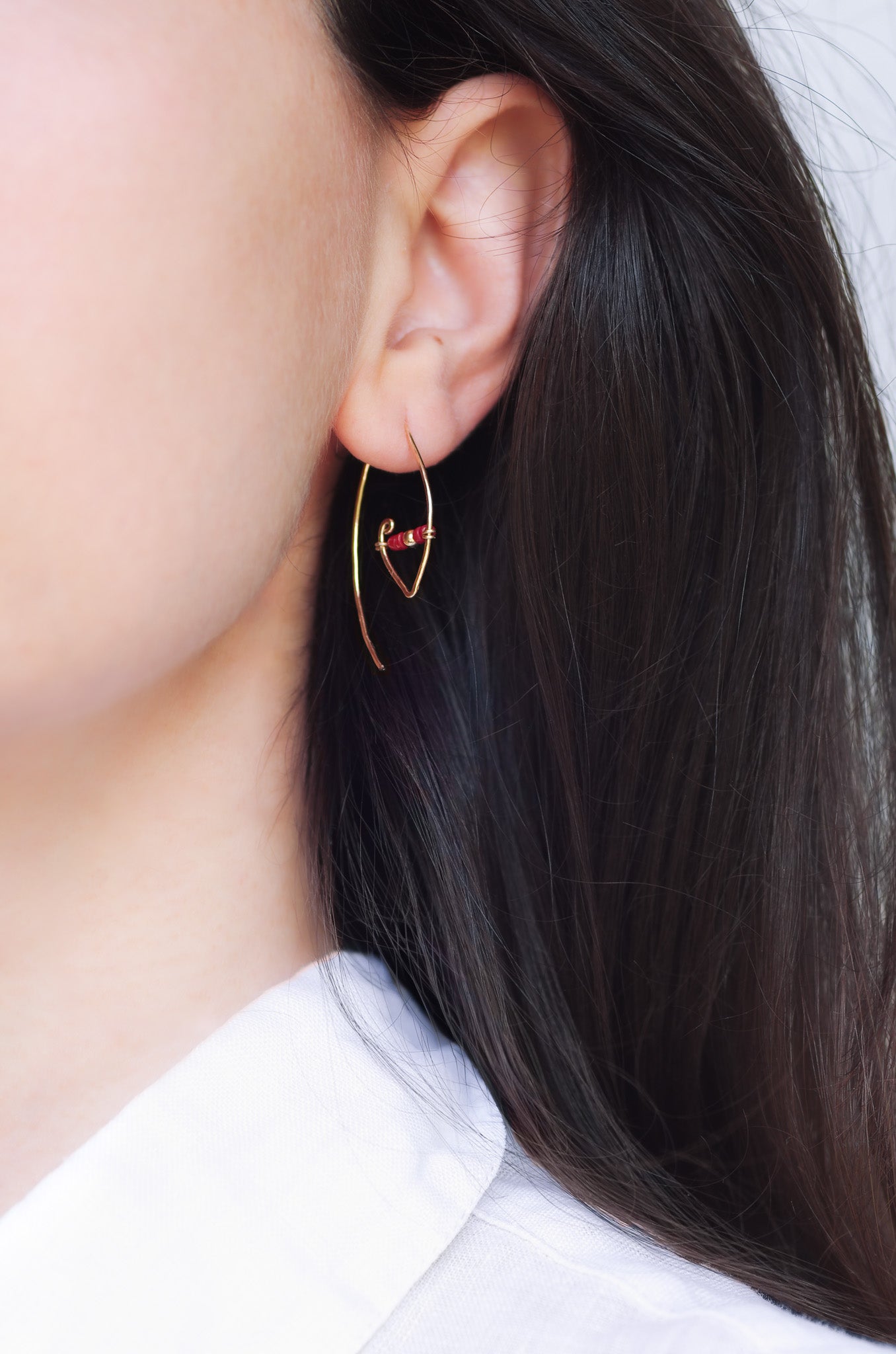 Orecchini Filigrana con Corallo Rosso | oro