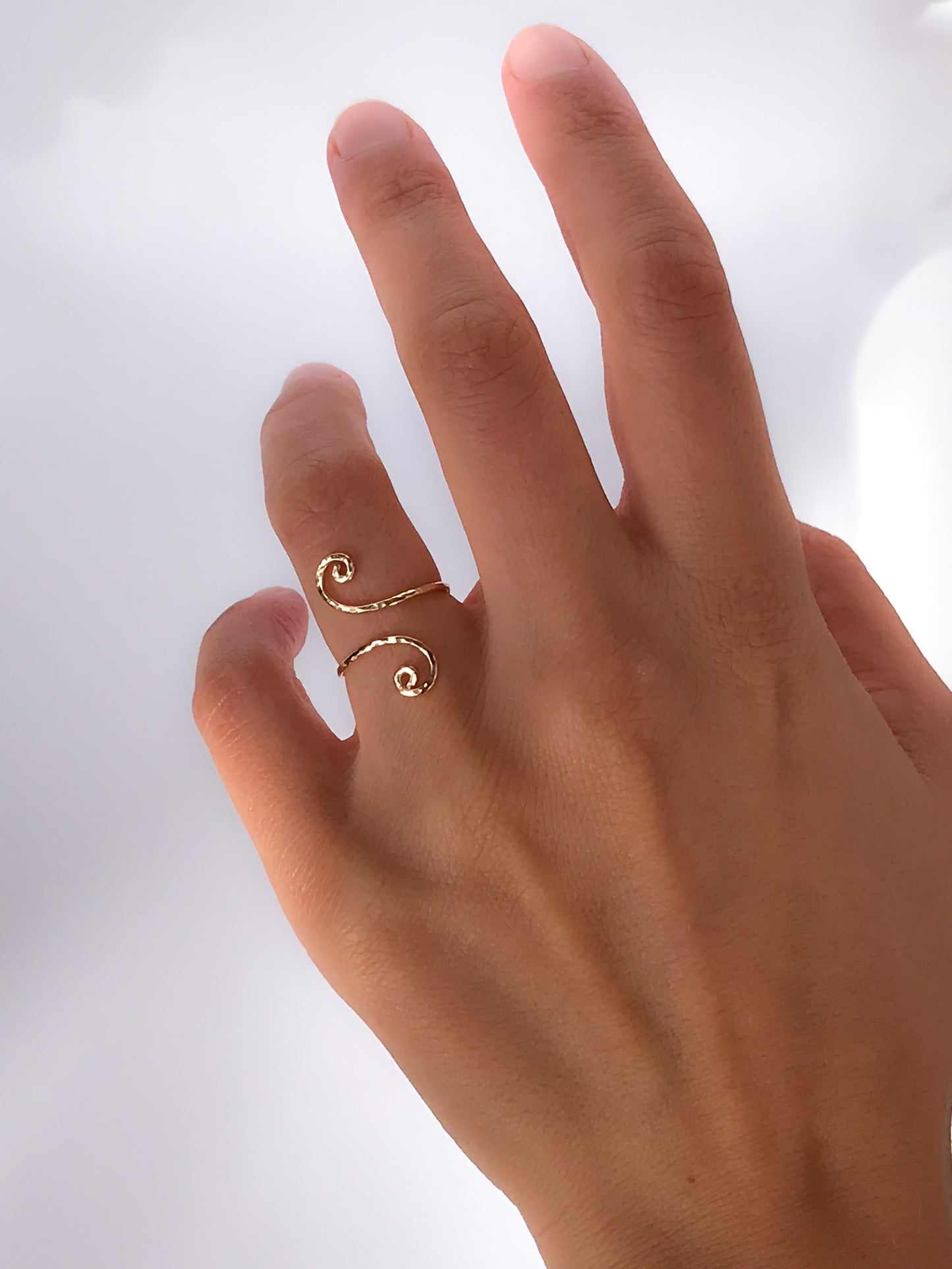 Dünner Spiral Ring