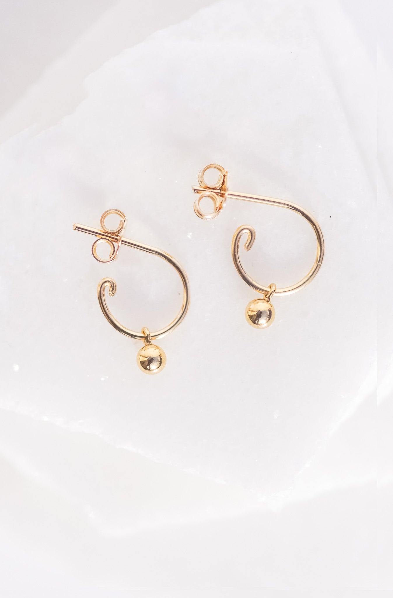 Thin Open Hoop Earrings