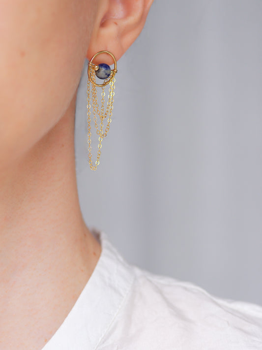Blue Gemstone Earrings