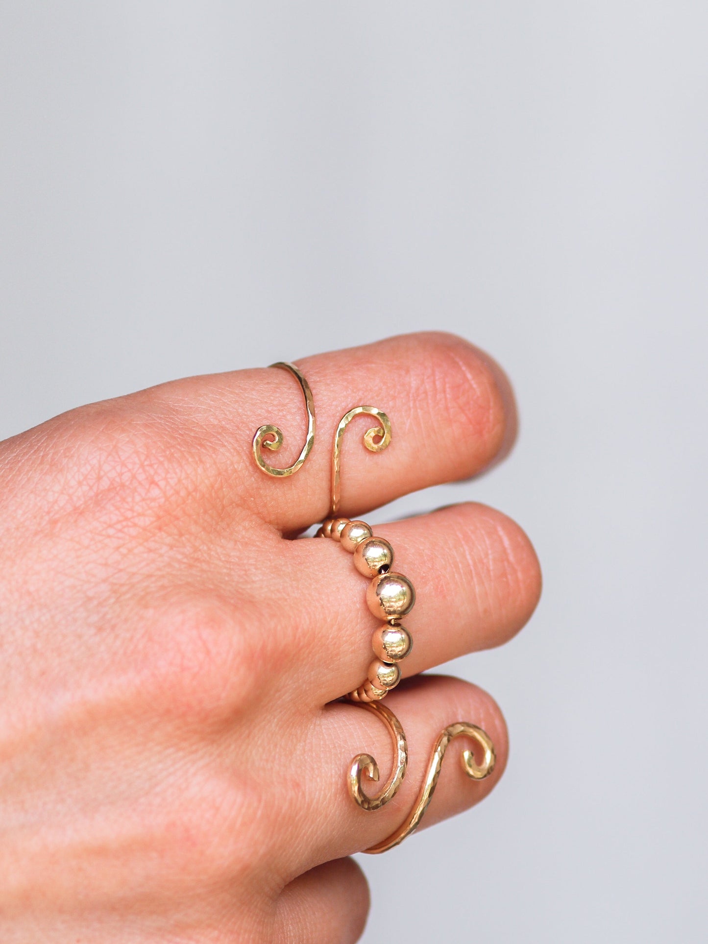 Dünner Spiral Ring
