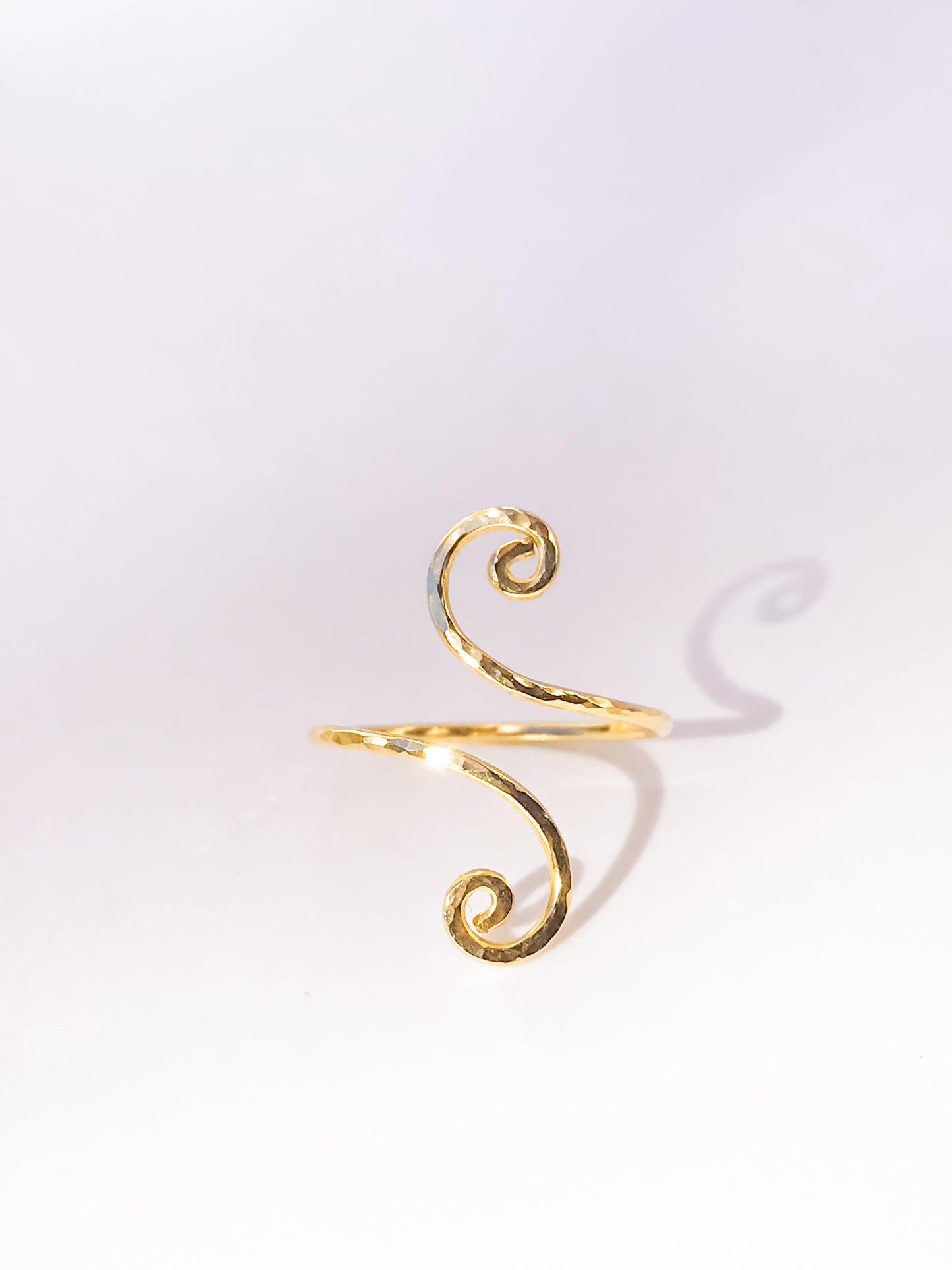 Dünner Spiral Ring