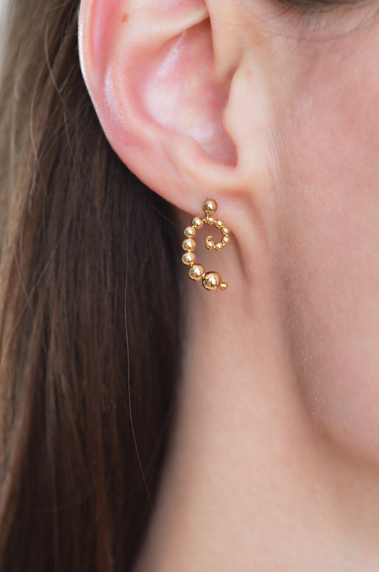 Spiral Earrings, Small