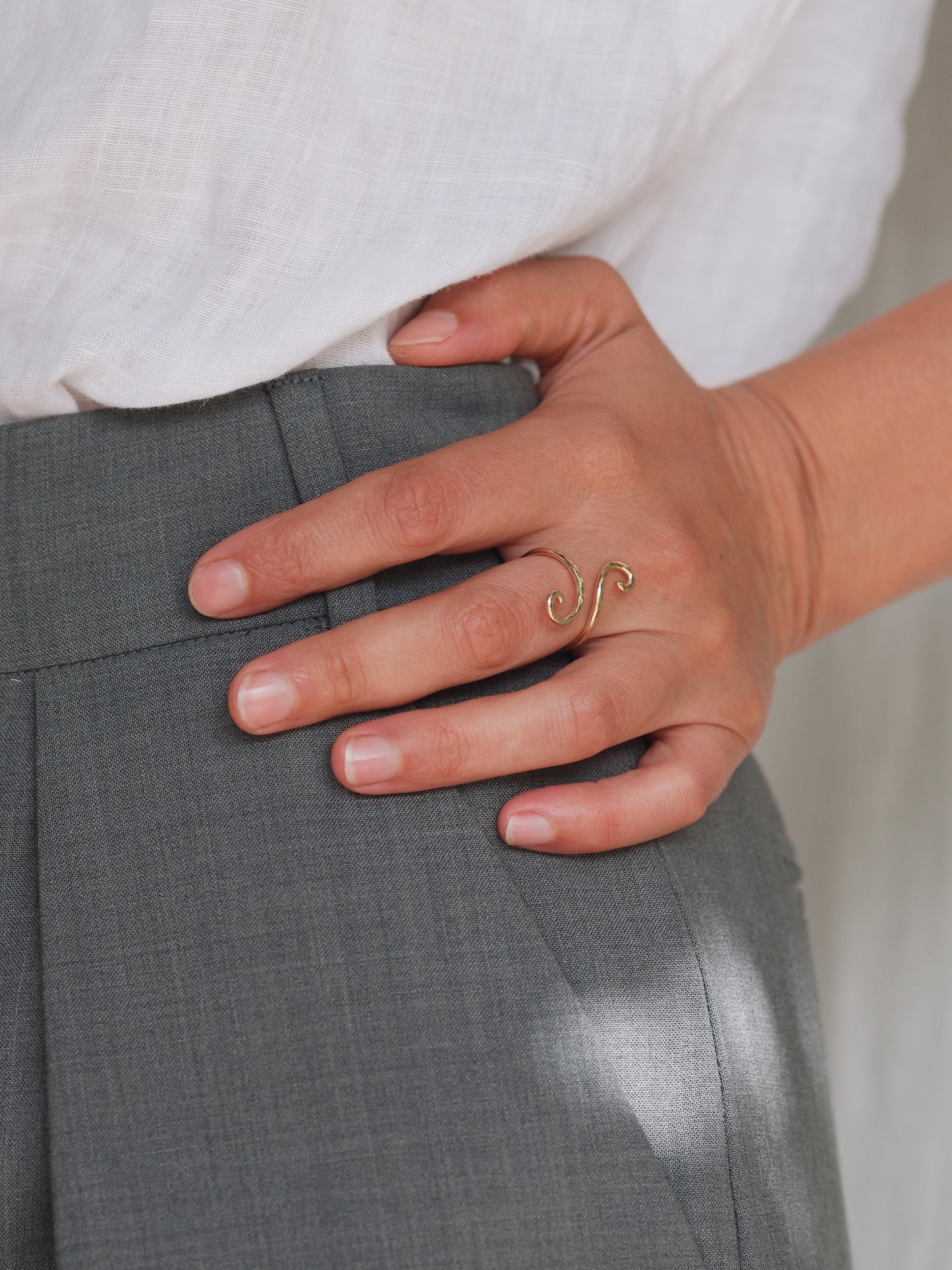 Bold Spiral Ring, Small