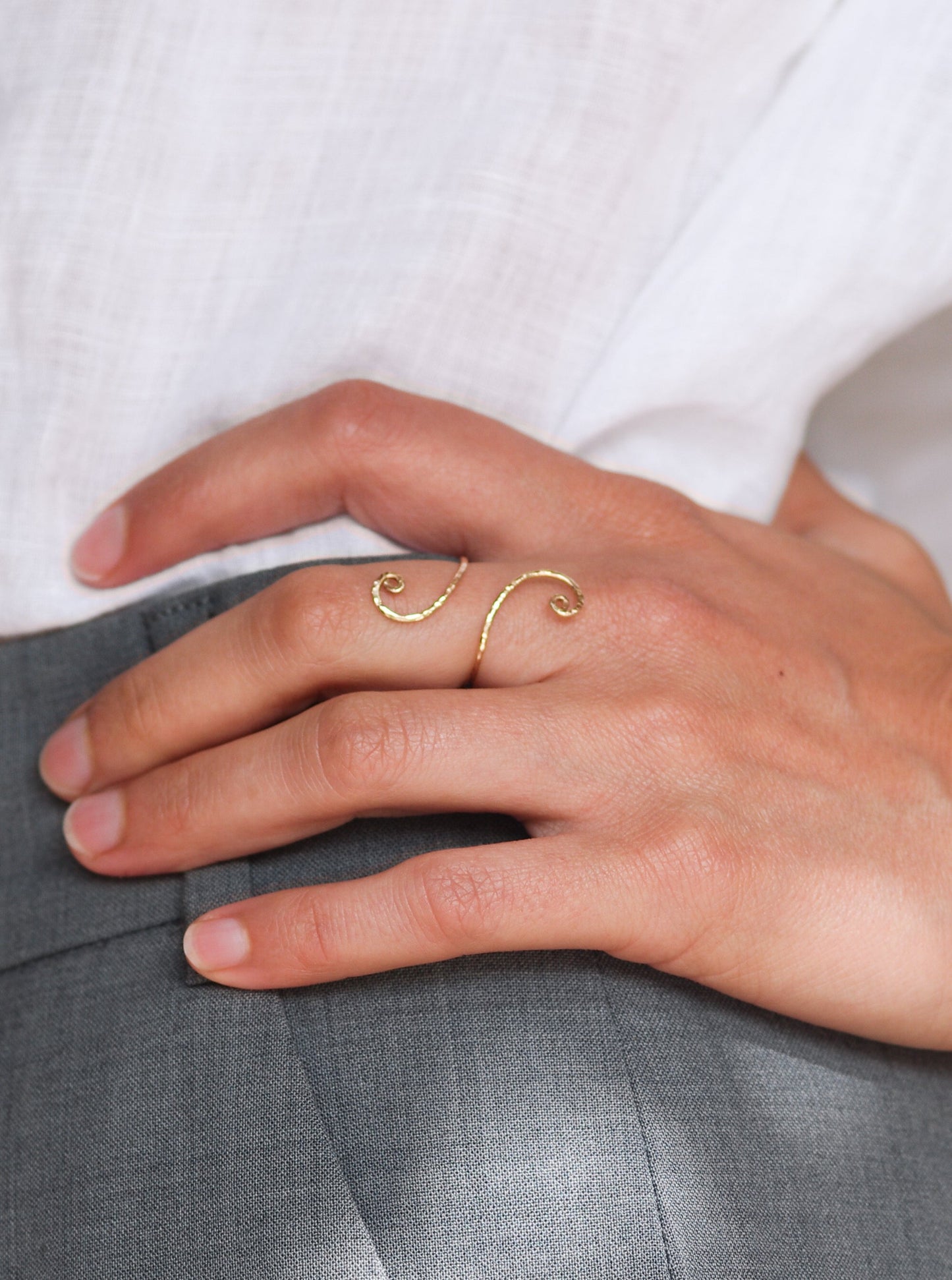 Big Spiral Ring, Thin