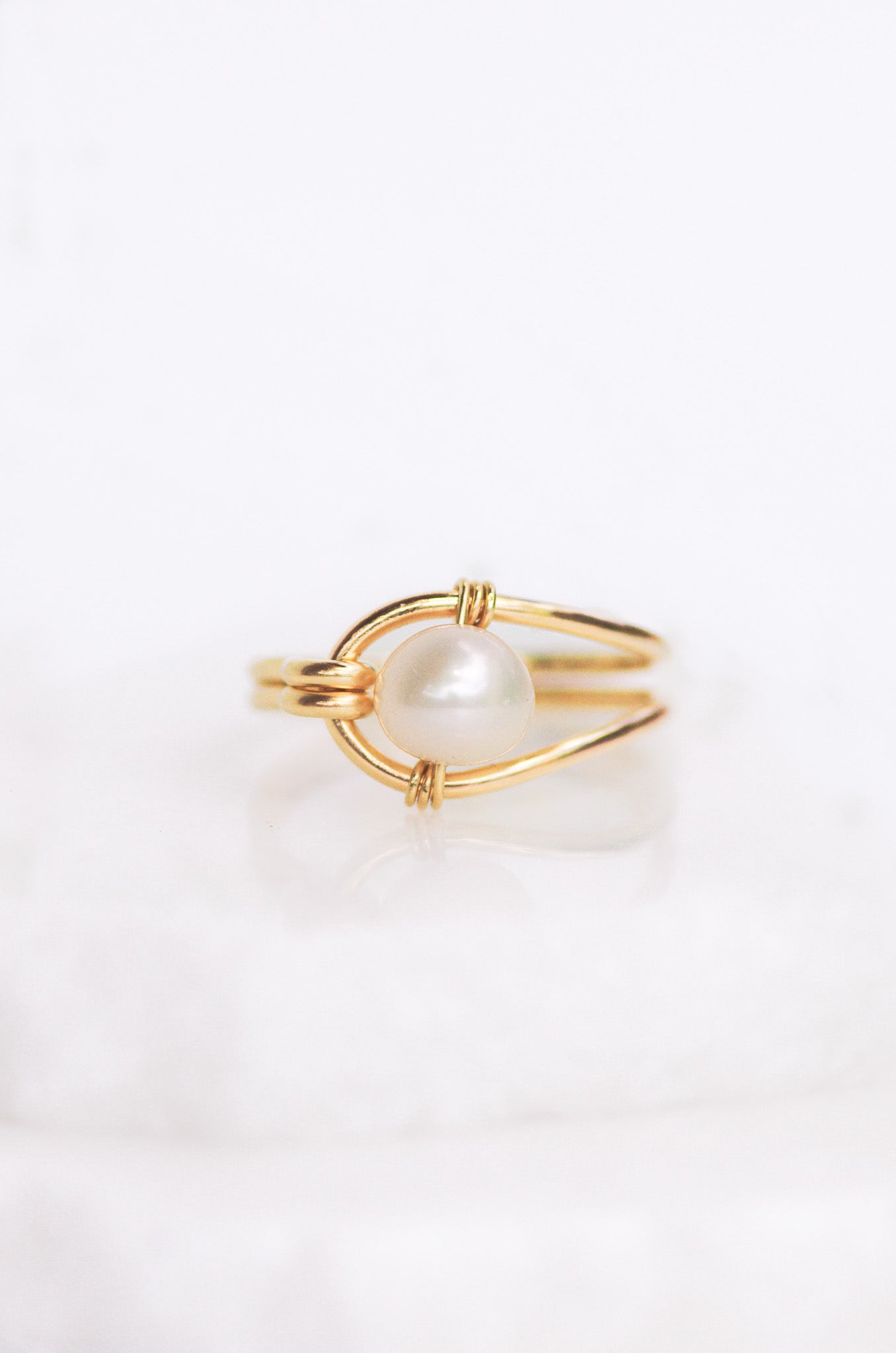 Modern Pearl Ring