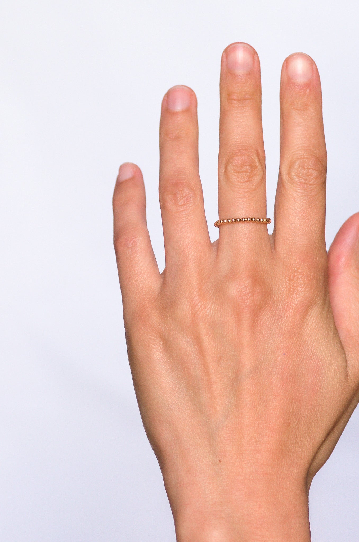 Skinny Beaded Ring