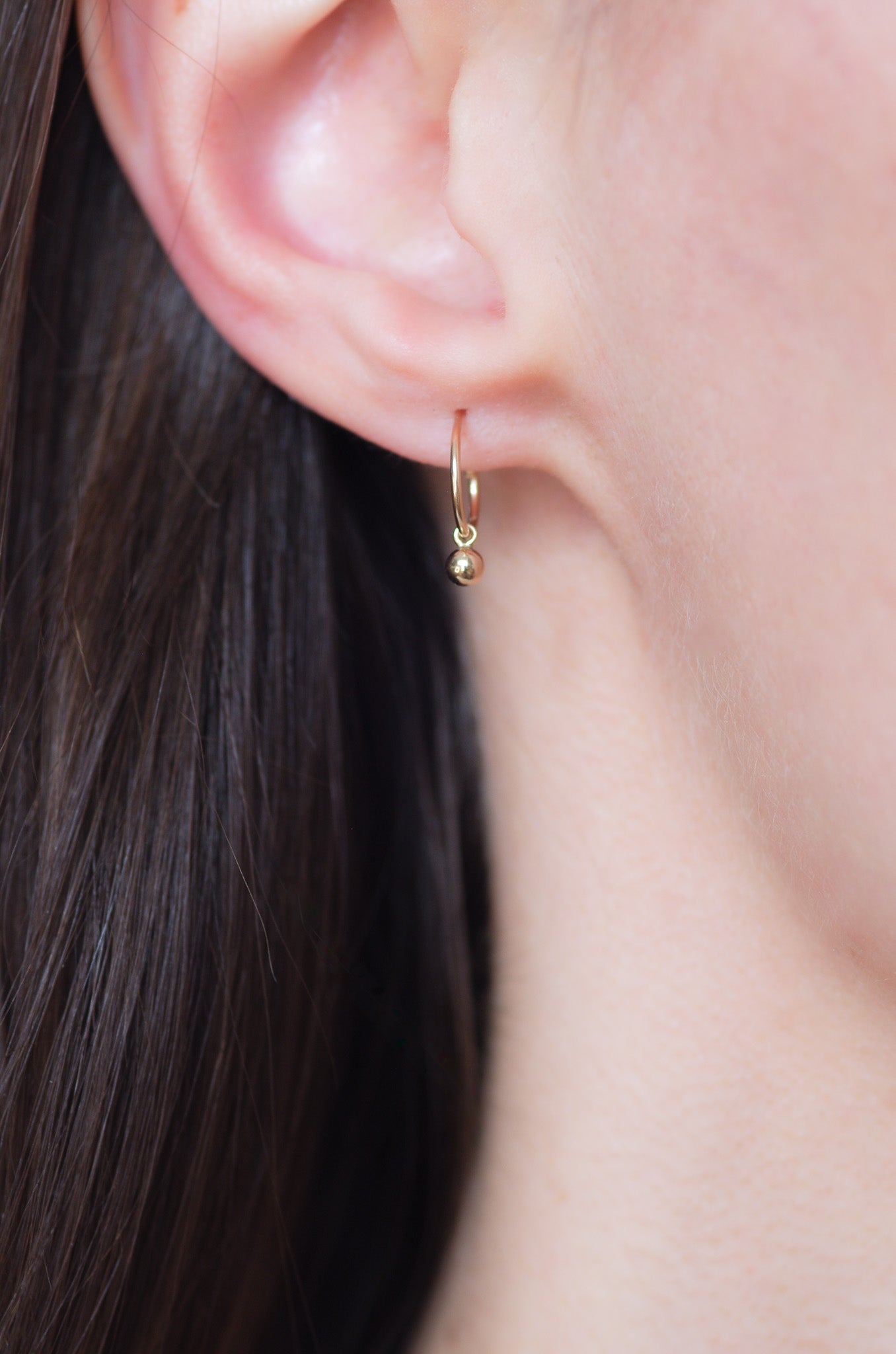 Thin Open Hoop Earrings
