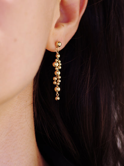 Gold Bead Earrings