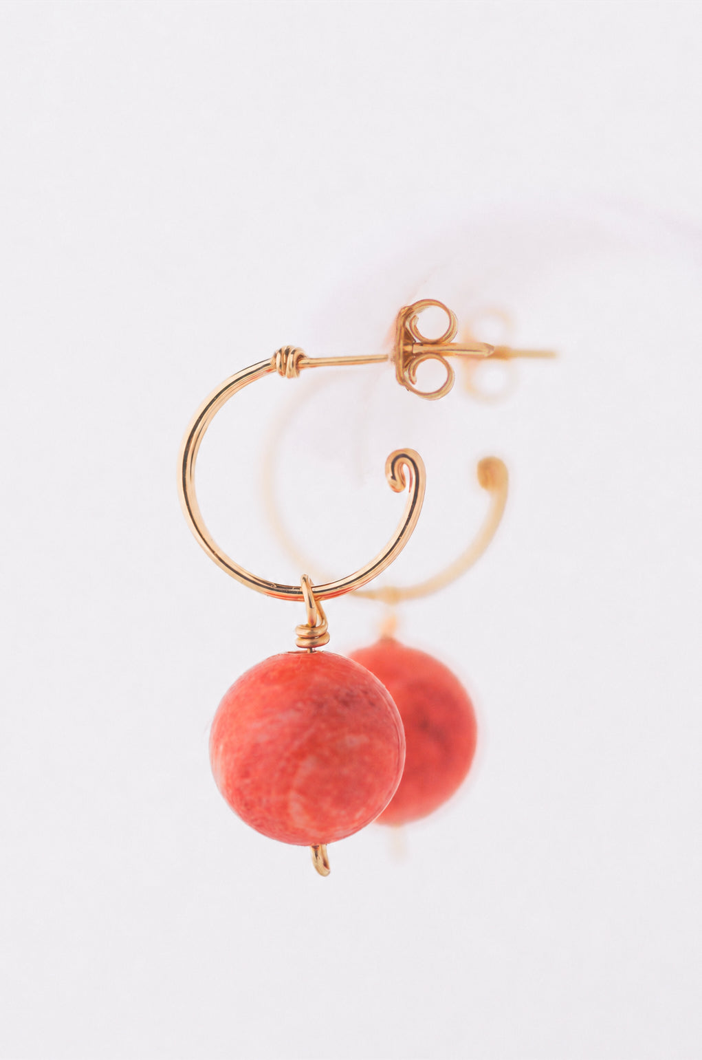 Sustainable Coral Earrings