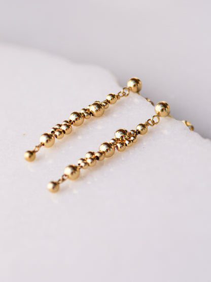 Gold Bead Earrings