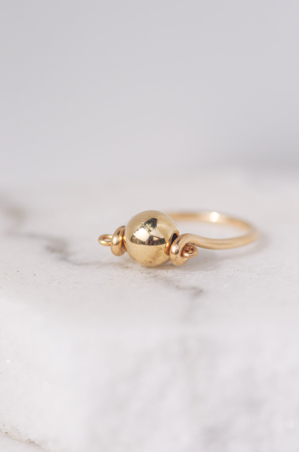 Gold Ball Ring