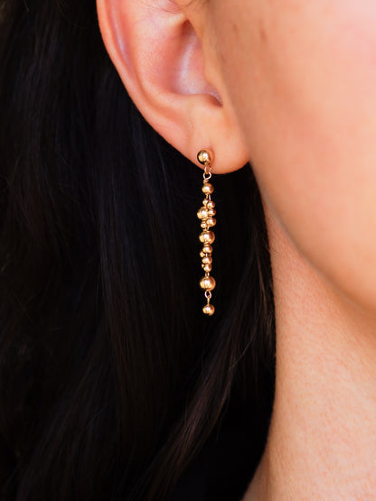 Gold Bead Earrings