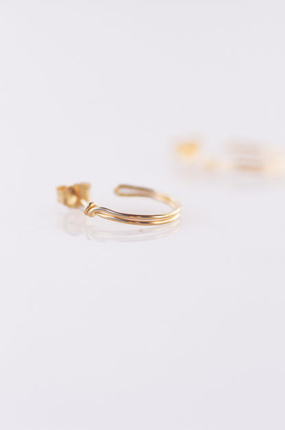 Double Huggie Earrings