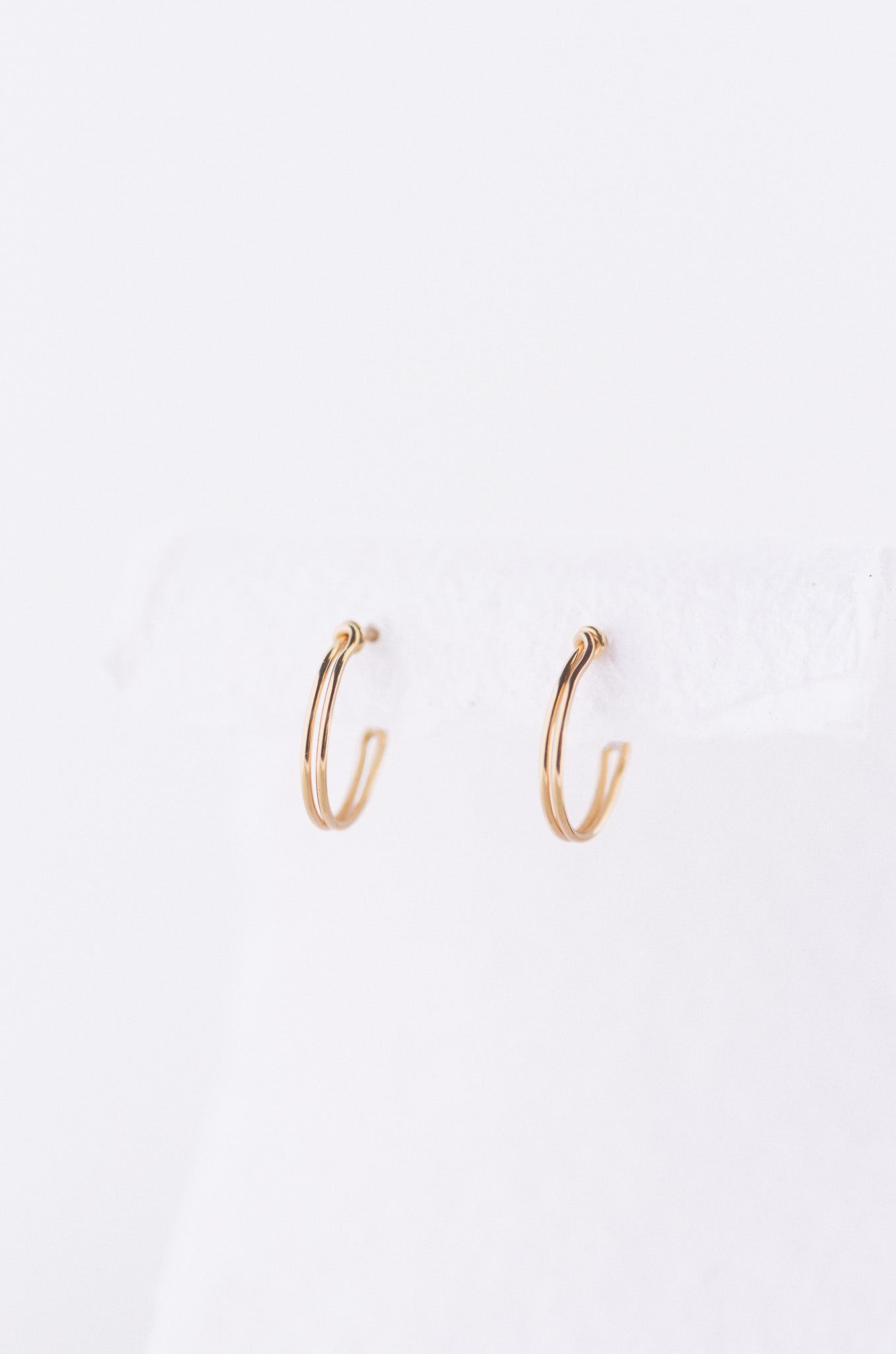 Double Huggie Earrings