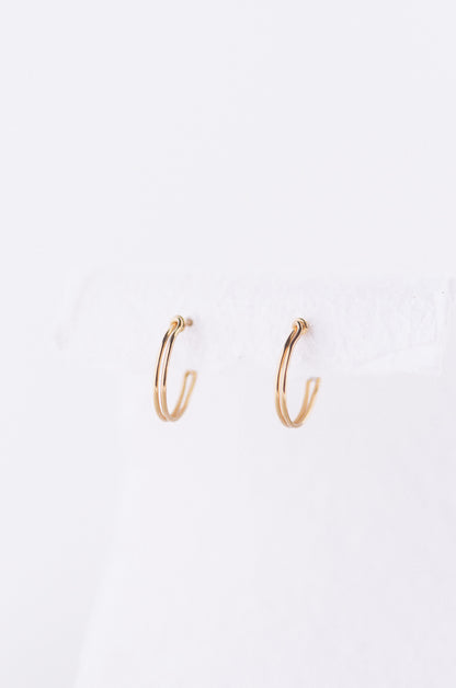 Double Huggie Earrings