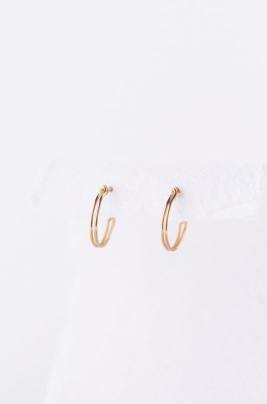 Double Huggie Earrings