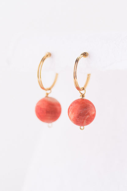 Sustainable Coral Earrings