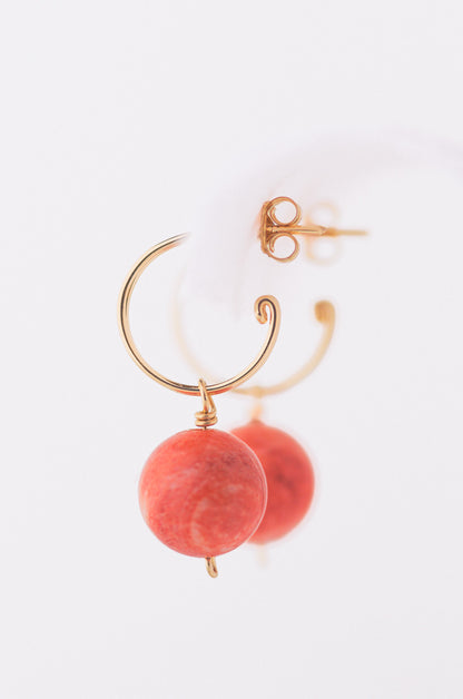 Sustainable Coral Earrings