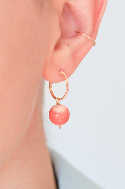 Sustainable Coral Earrings