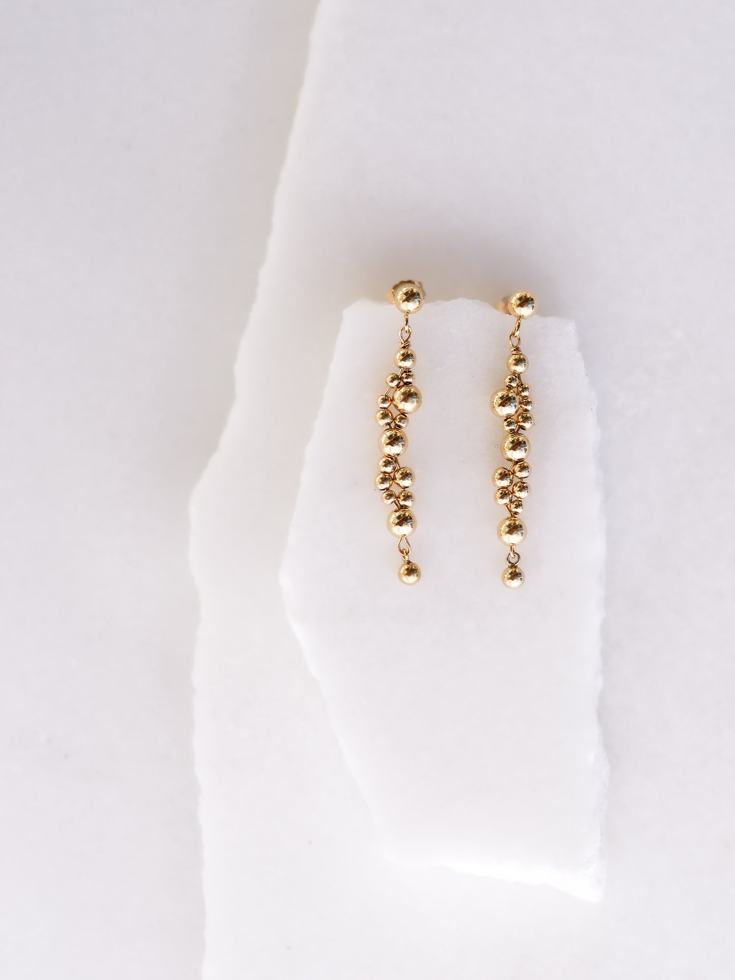 Gold Bead Earrings