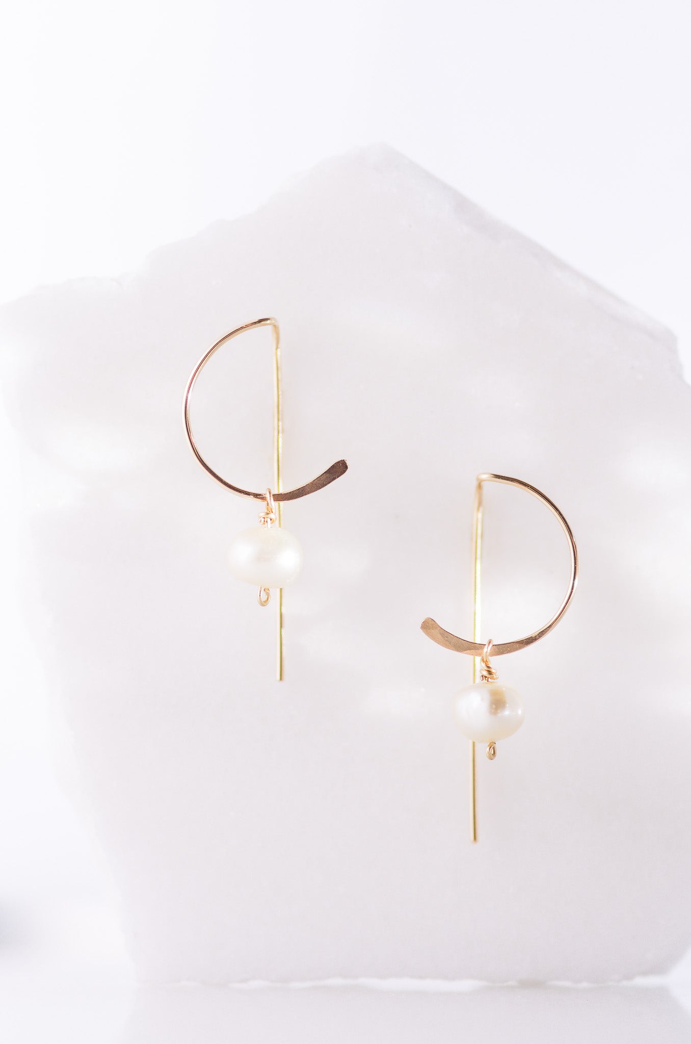 Modern Pearl Earrings