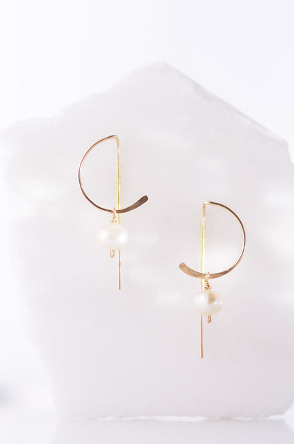 Modern Pearl Earrings
