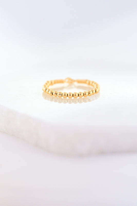 Skinny Beaded Ring