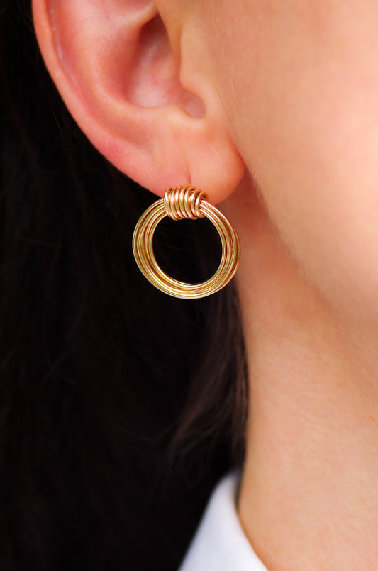 Chunky Circle Earrings